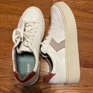 Dr. Scholl's NEW Cream and Brown Casual Sneakers sz8 women’s